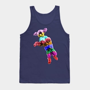 Crazy Rainbow Cockapoo Tank Top